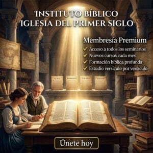 Membresía Instituto Bíblico Iglesia del Primer Siglo